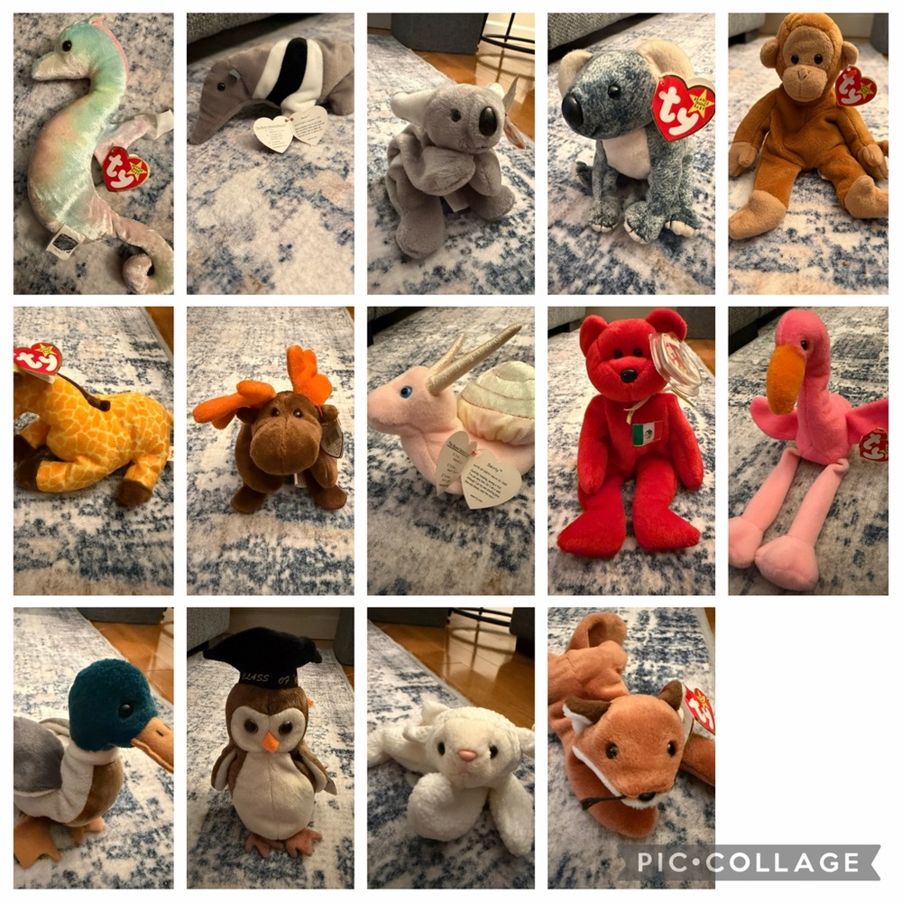 Ty Beanie Babies Stuffed Animals Collection - Multicolor
